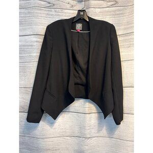 Vince Camuto Black Tailored Draped Blazer Jacket Size 4